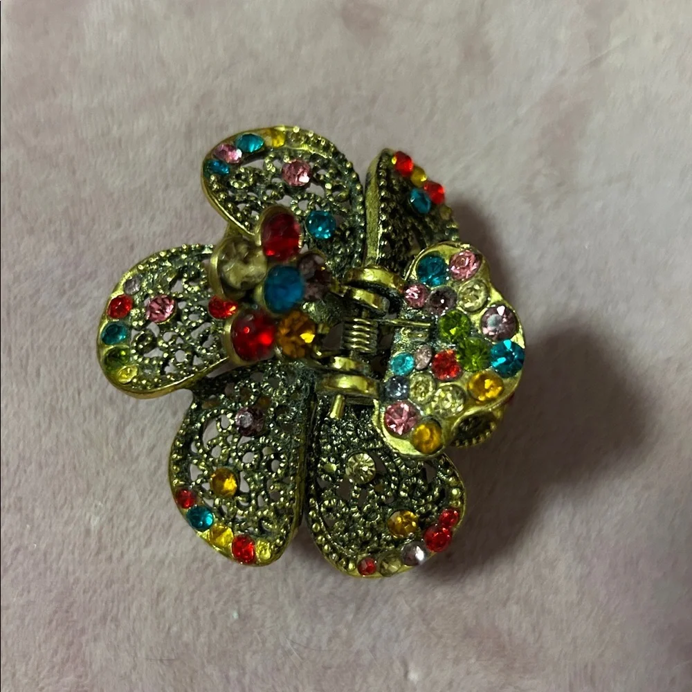 2 Bling metal hair clips​ - Picture 2 of 5